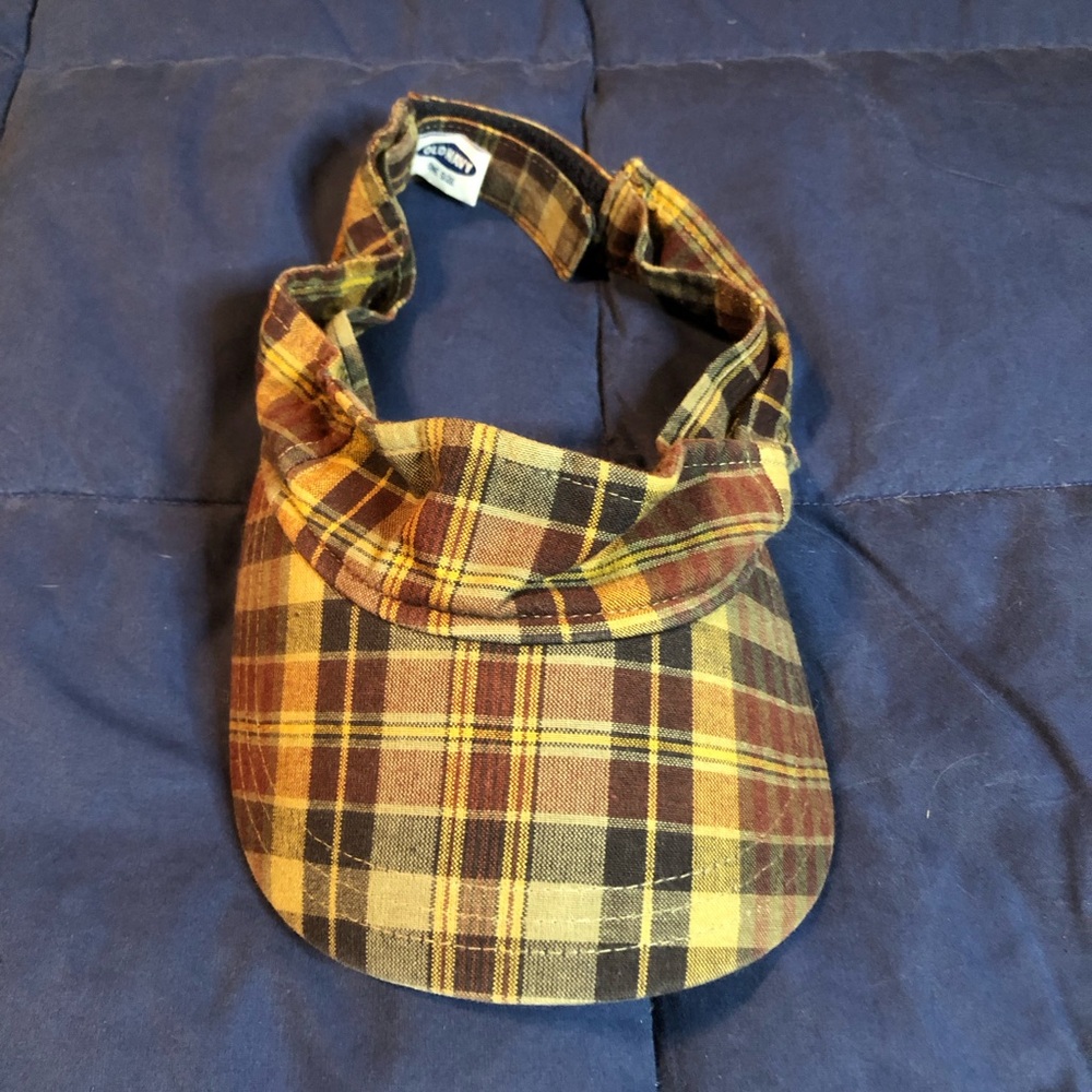Old navy plaid visor